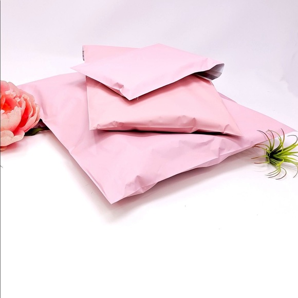 50 14.5X19 Poly Mailers Pale Pink Shipping Envelopes PRICE IS FIRM - Picture 5 of 5